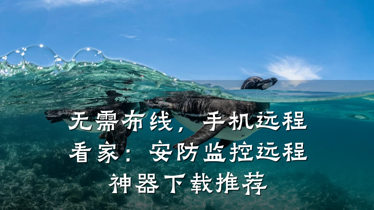 无需布线,手机远程看家:安防监控远程神器下载推荐