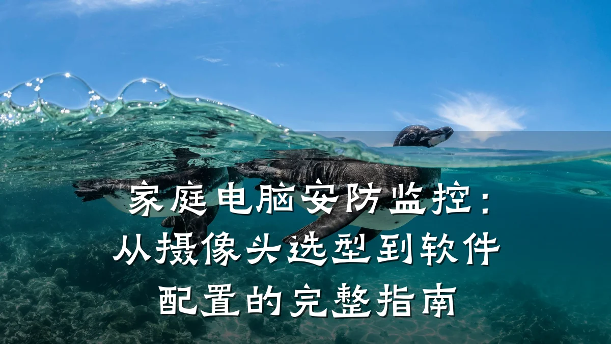 家庭电脑安防监控:从摄像头选型到软件配置的完整指南