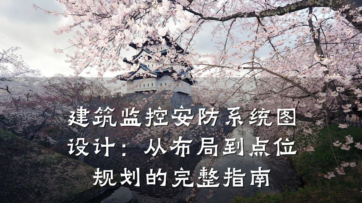 建筑监控安防系统图设计:从布局到点位规划的完整指南
