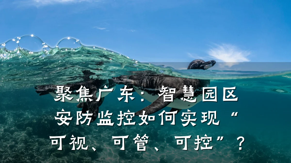 聚焦广东:智慧园区安防监控如何实现“可视、可管、可控”?