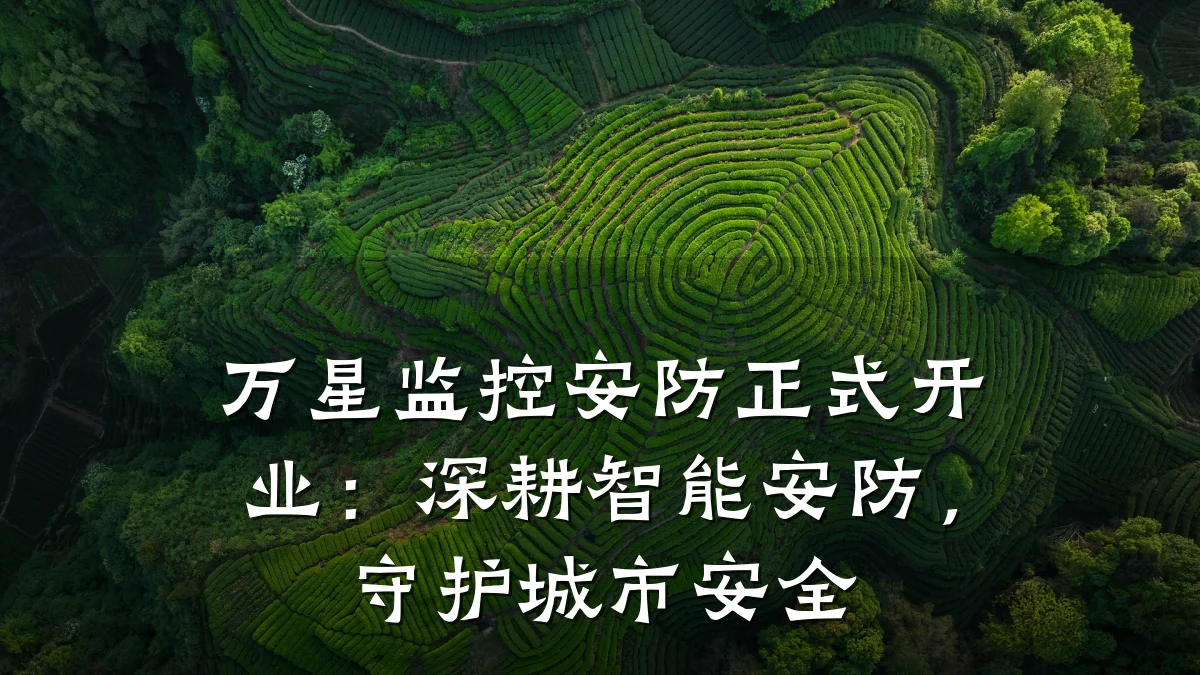 万星监控安防正式开业:深耕智能安防,守护城市安全