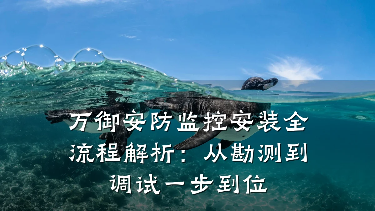 万御安防监控安装全流程解析：从勘测到调试一步到位