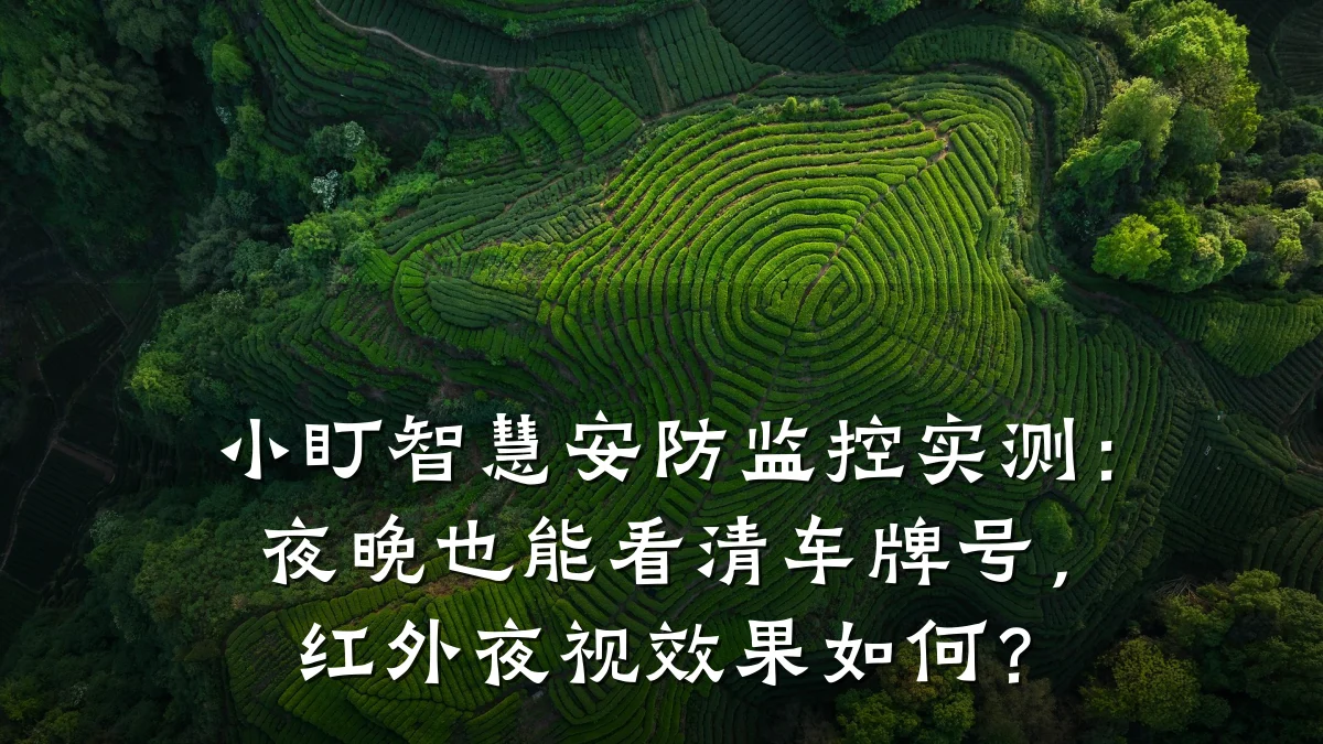 小盯智慧安防监控实测:夜晚也能看清车牌号,红外夜视效果如何?