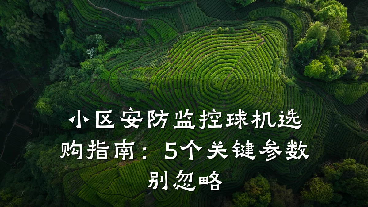 小区安防监控球机选购指南:5个关键参数别忽略