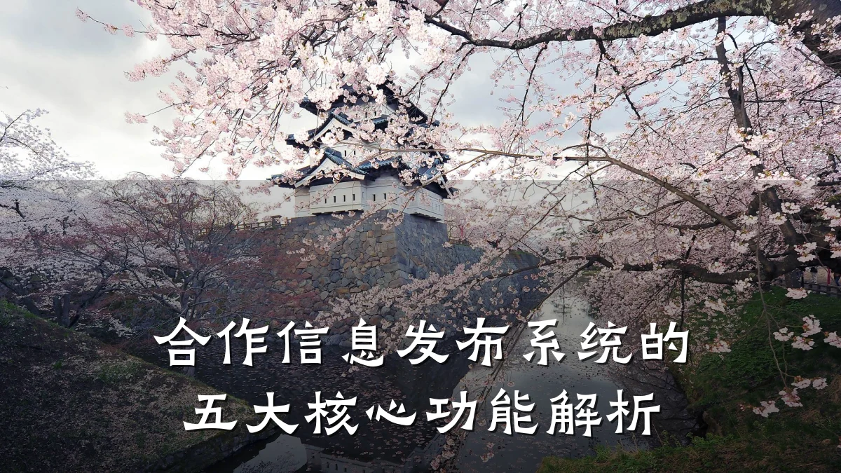 合作信息发布系统的五大核心功能解析