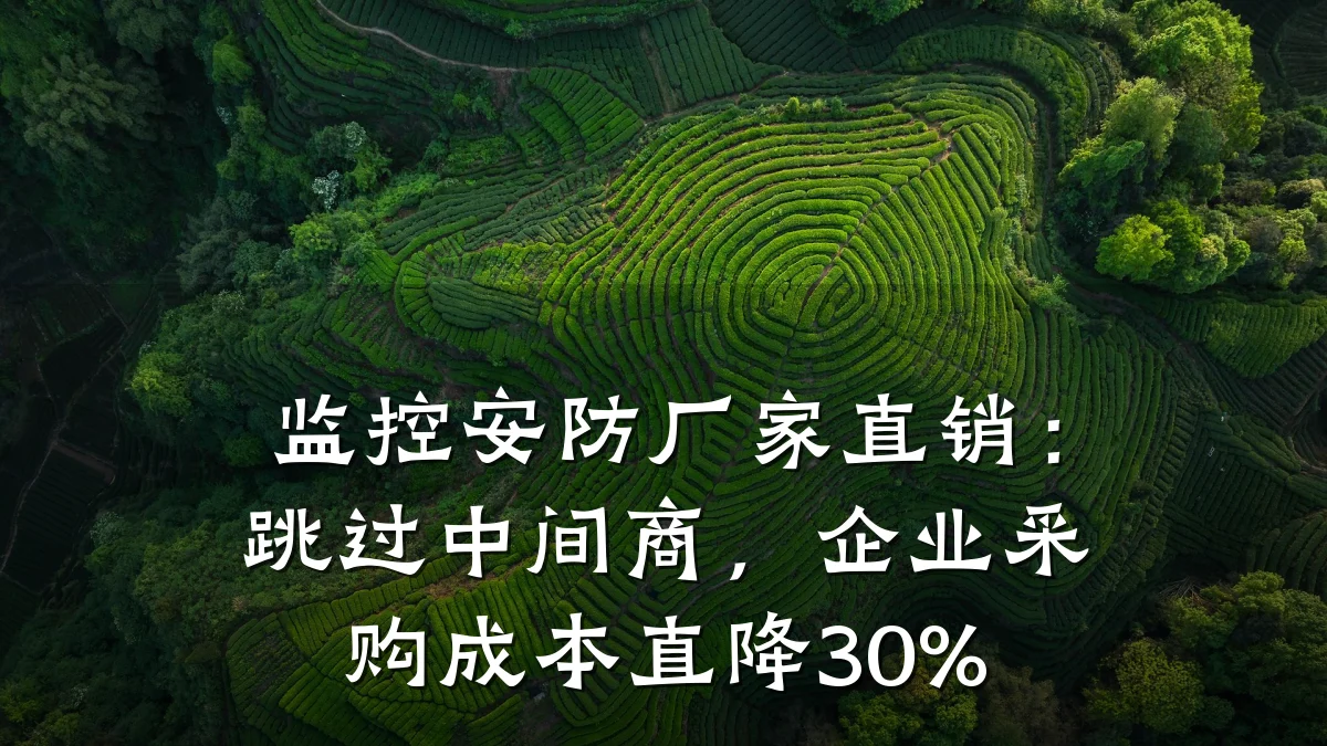 监控安防厂家直销:跳过中间商,企业采购成本直降30%