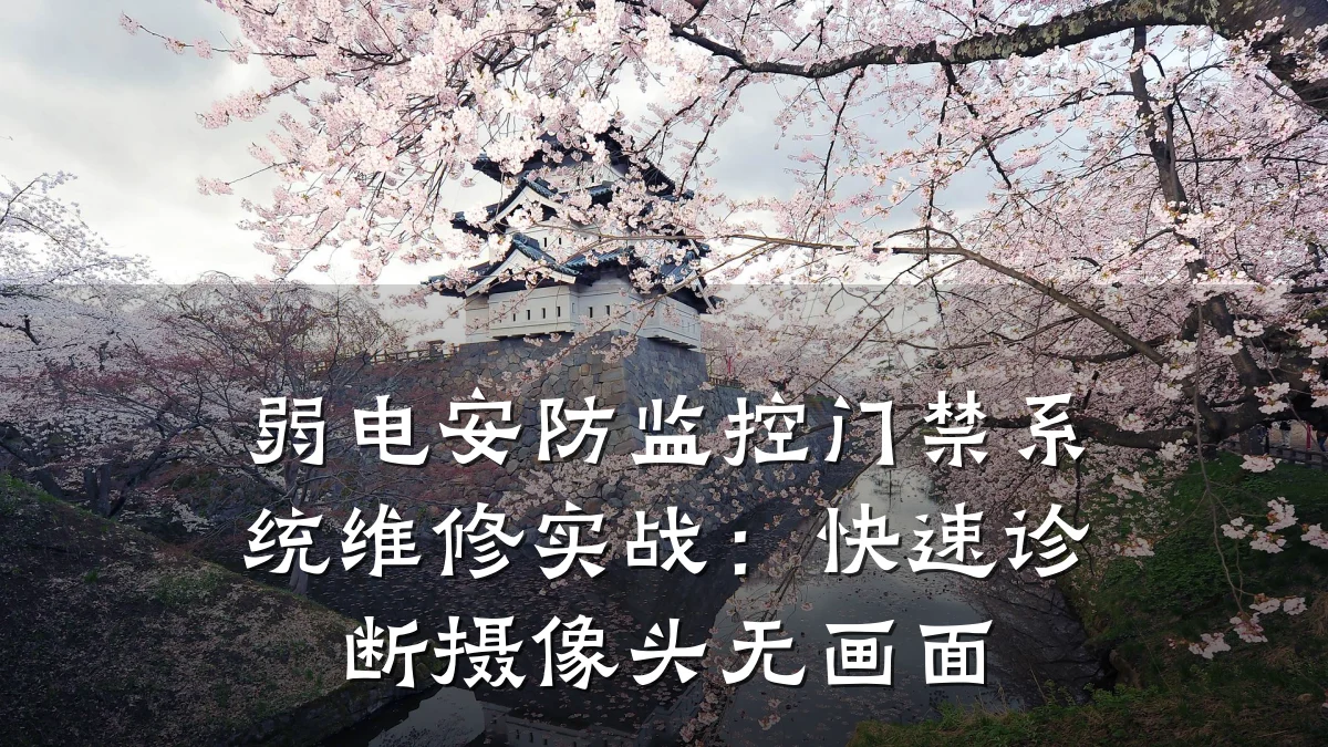 弱电安防监控门禁系统维修实战:快速诊断摄像头无画面
