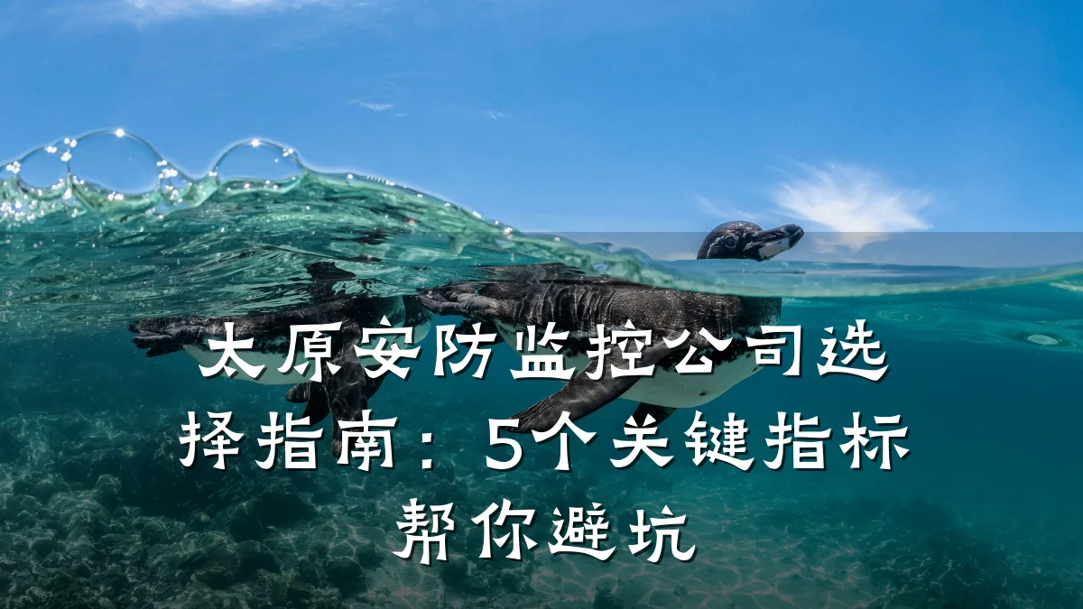太原安防监控公司选择指南:5个关键指标帮你避坑