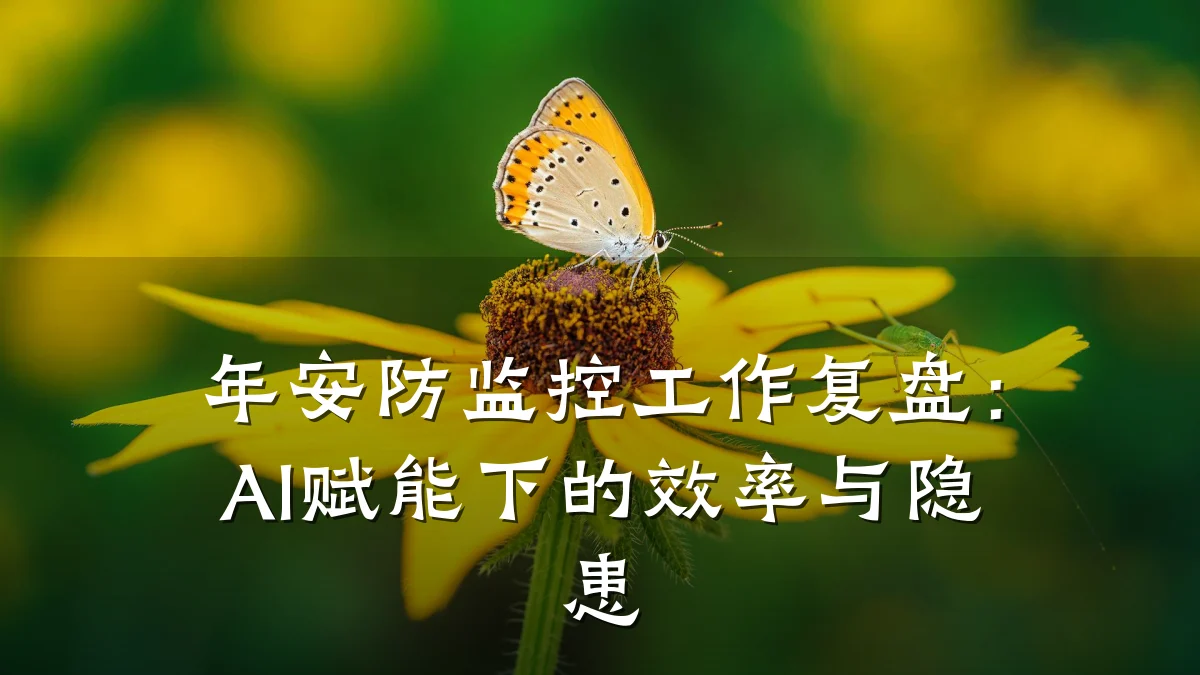 年安防监控工作复盘:AI赋能下的效率与隐患