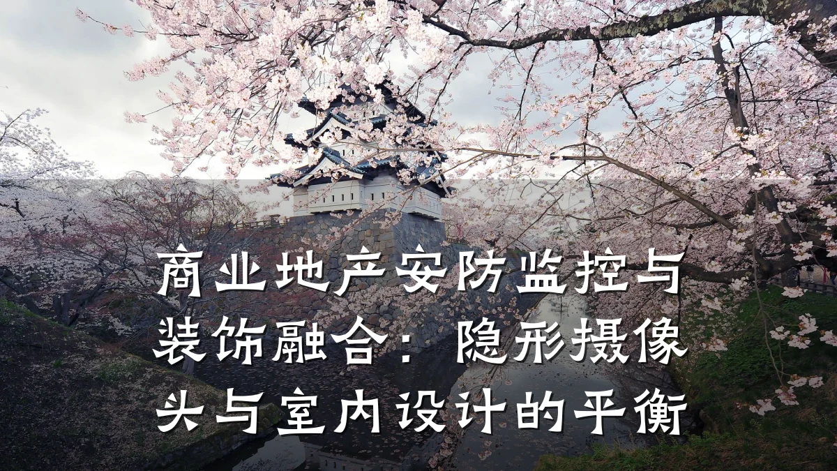 商业地产安防监控与装饰融合:隐形摄像头与室内设计的平衡