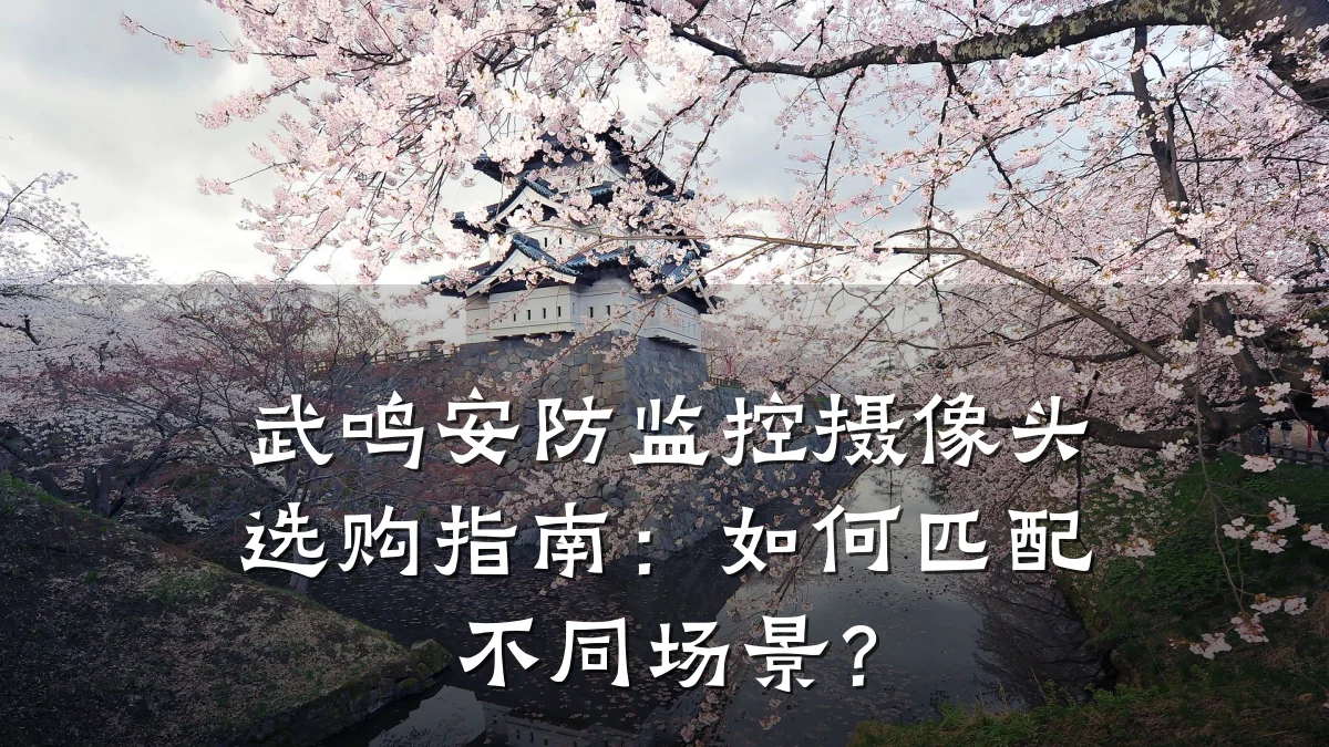 武鸣安防监控摄像头选购指南:如何匹配不同场景?