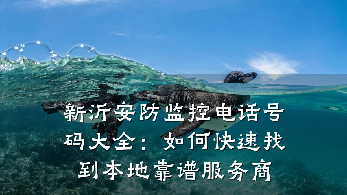 新沂安防监控电话号码大全:如何快速找到本地靠谱服务商