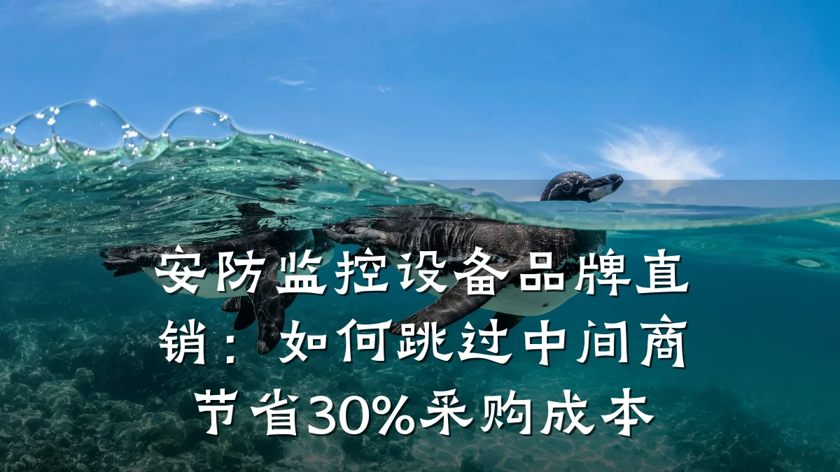 安防监控设备品牌直销:如何跳过中间商节省30%采购成本