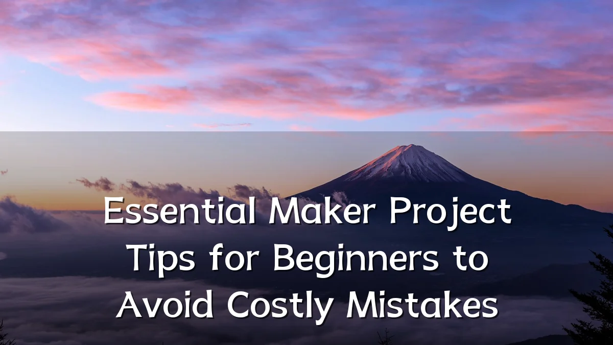 Essential Maker Project Tips for Beginners to Avoid Costly Mistakes