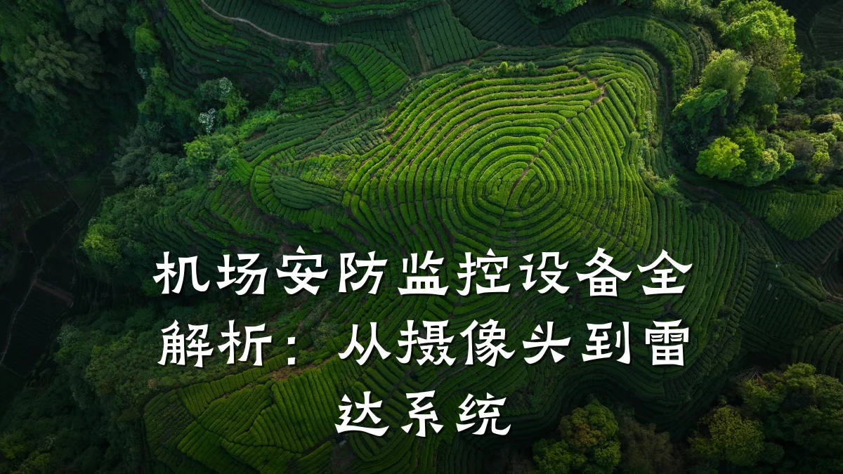 机场安防监控设备全解析:从摄像头到雷达系统