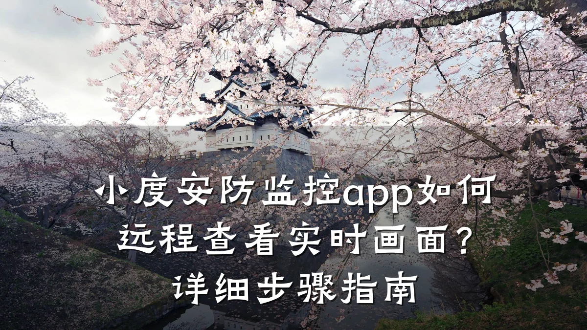 小度安防监控app如何远程查看实时画面?详细步骤指南