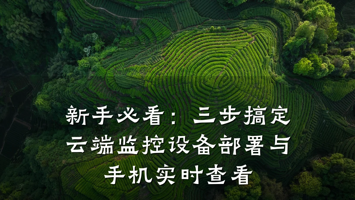 新手必看:三步搞定云端监控设备部署与手机实时查看