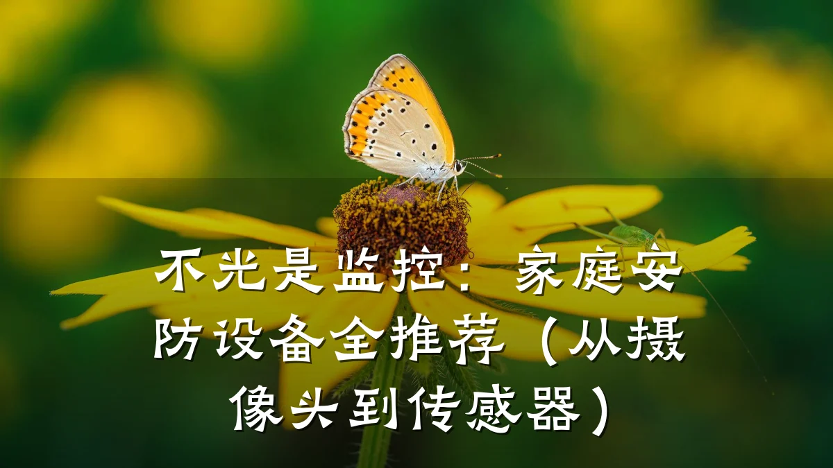 不光是监控:家庭安防设备全推荐(从摄像头到传感器)