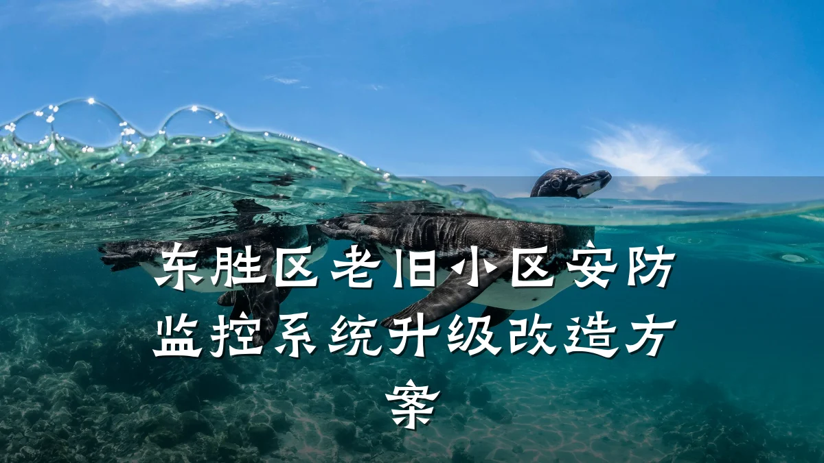 东胜区老旧小区安防监控系统升级改造方案