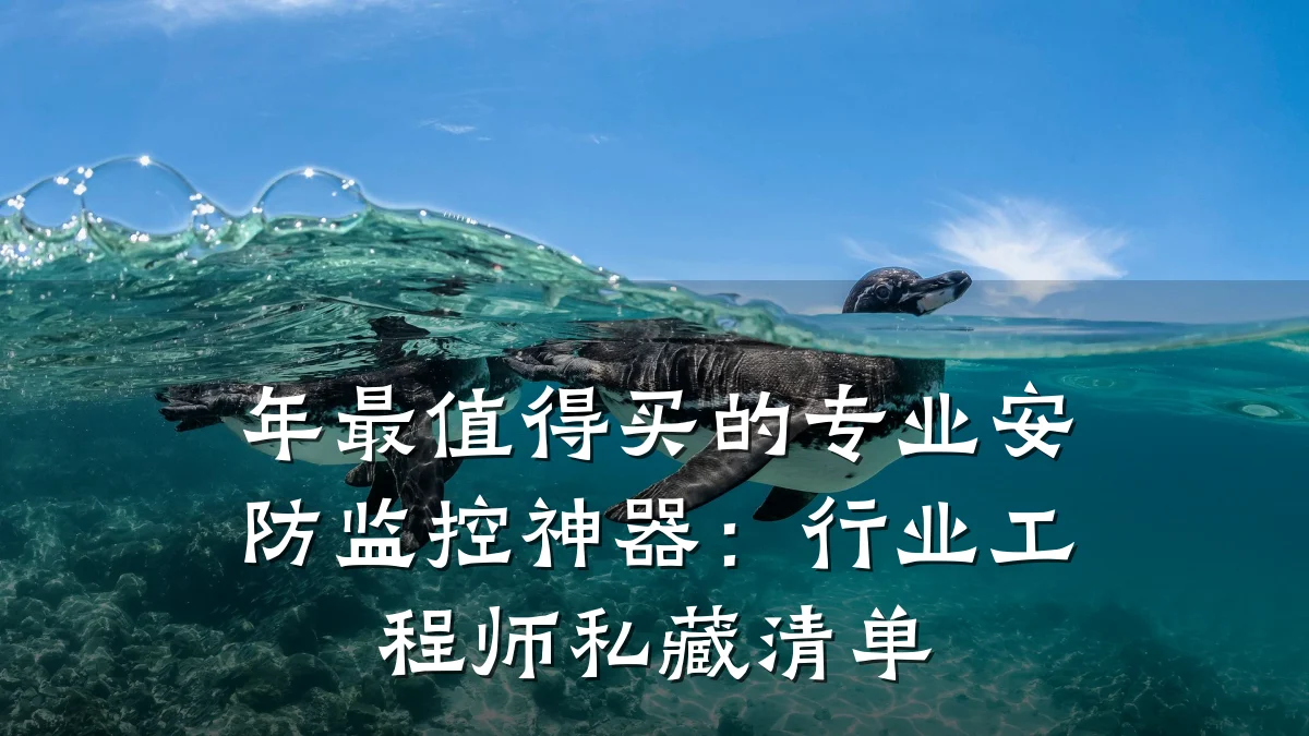 年最值得买的专业安防监控神器:行业工程师私藏清单