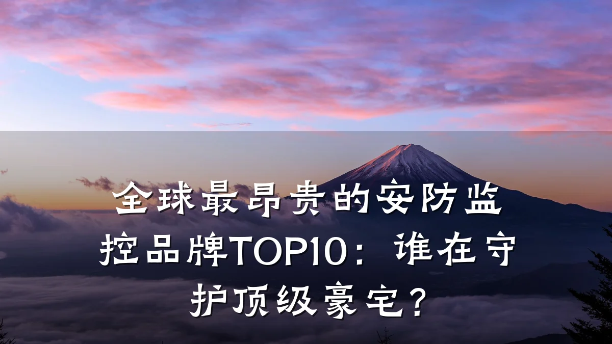 全球最昂贵的安防监控品牌TOP10:谁在守护顶级豪宅?