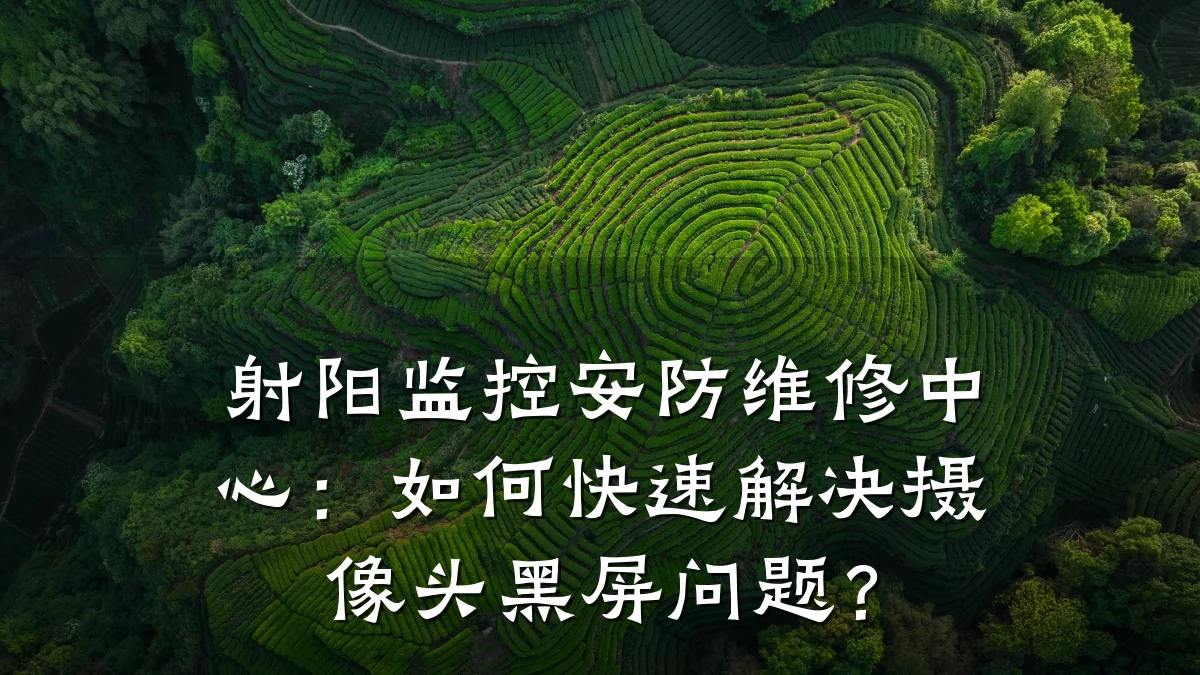 射阳监控安防维修中心：如何快速解决摄像头黑屏问题？