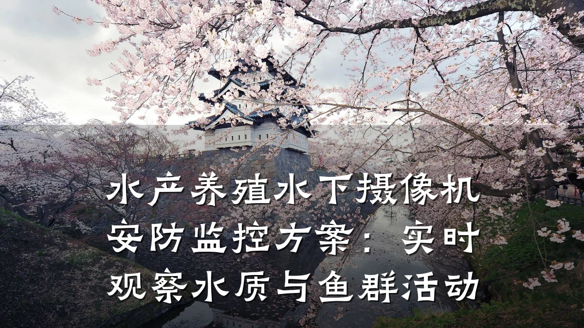 水产养殖水下摄像机安防监控方案:实时观察水质与鱼群活动