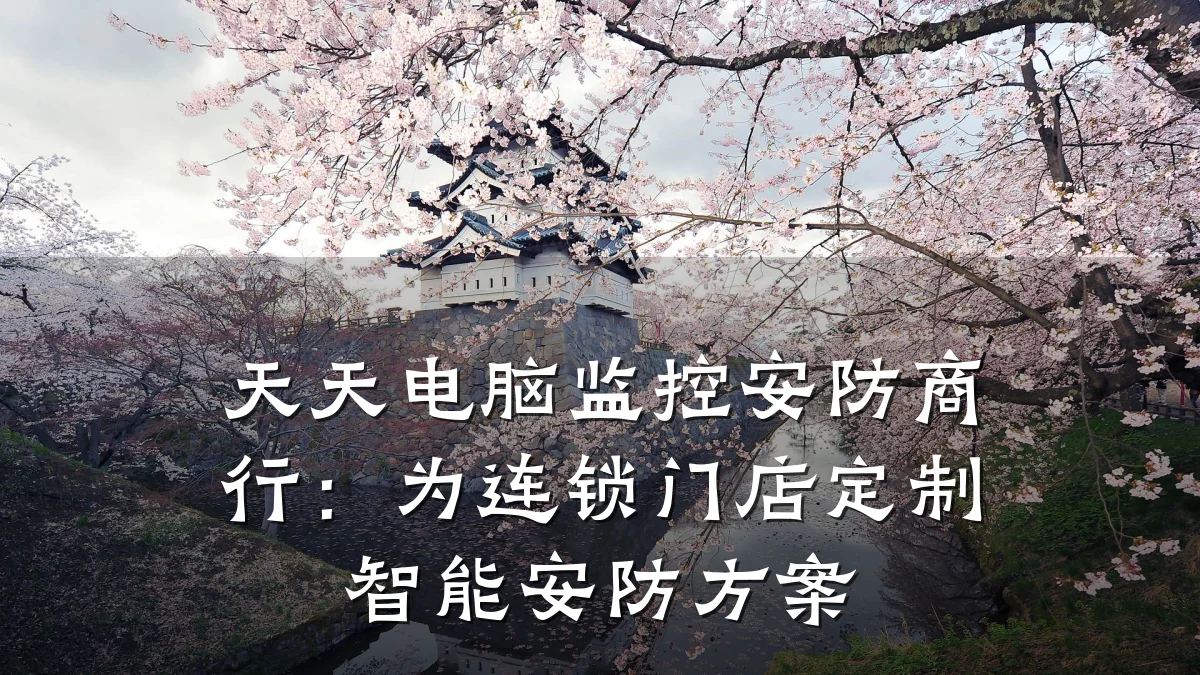 天天电脑监控安防商行:为连锁门店定制智能安防方案