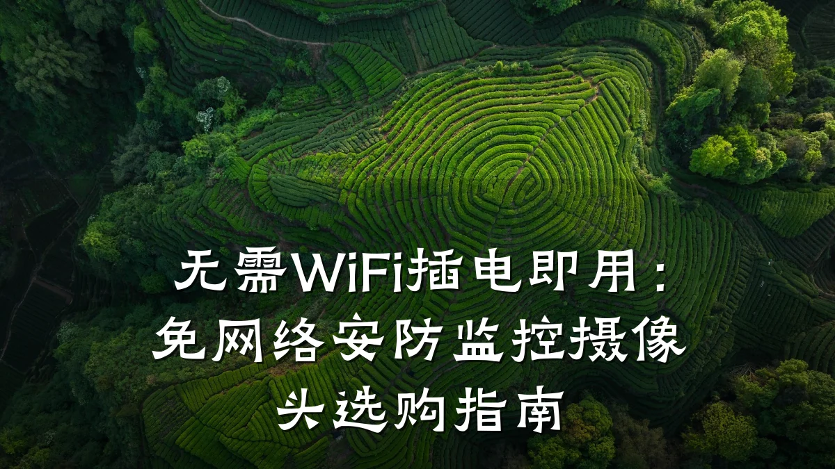 无需WiFi插电即用:免网络安防监控摄像头选购指南