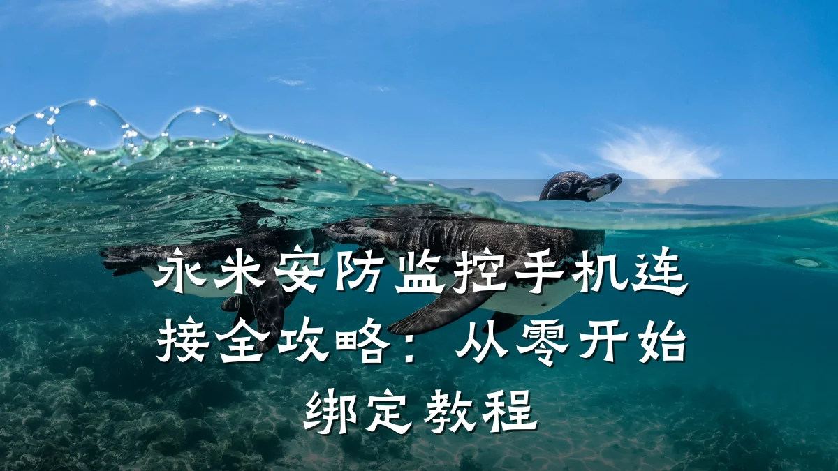 永米安防监控手机连接全攻略:从零开始绑定教程