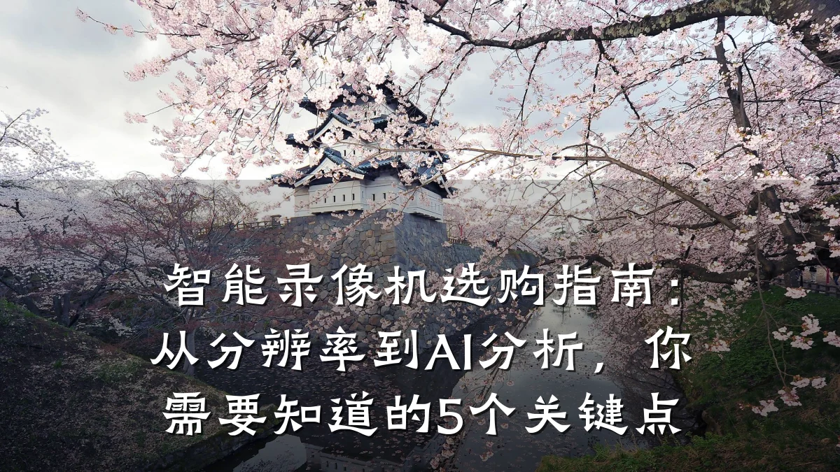 智能录像机选购指南:从分辨率到AI分析,你需要知道的5个关键点