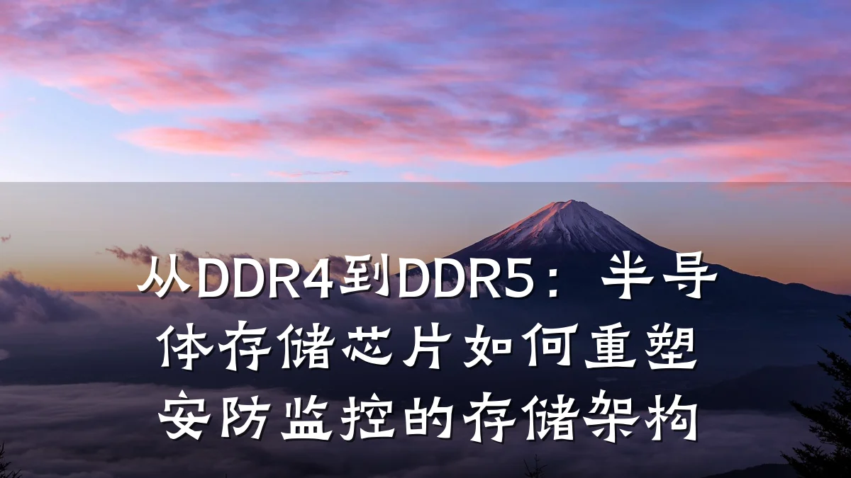从DDR4到DDR5:半导体存储芯片如何重塑安防监控的存储架构