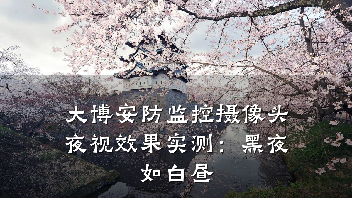 大博安防监控摄像头夜视效果实测:黑夜如白昼