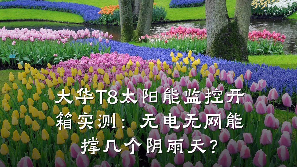 大华T8太阳能监控开箱实测:无电无网能撑几个阴雨天?