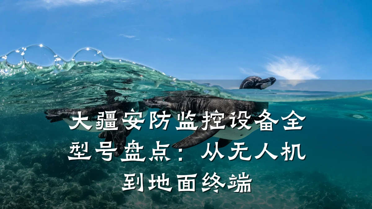 大疆安防监控设备全型号盘点:从无人机到地面终端