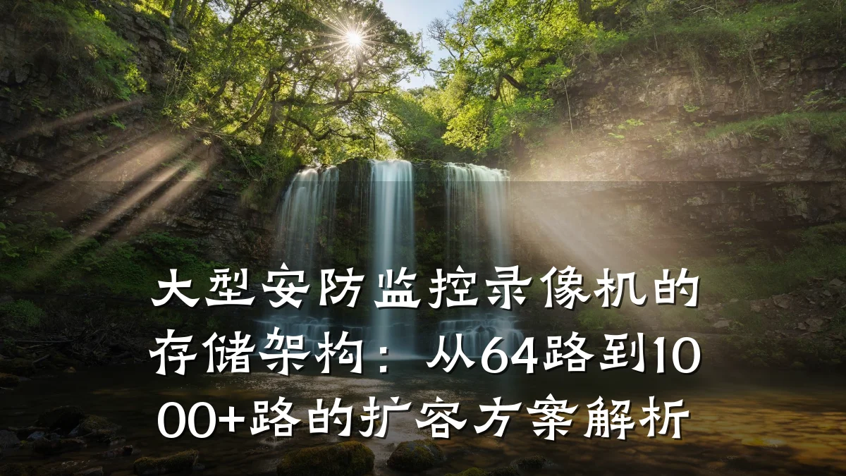 大型安防监控录像机的存储架构:从64路到1000+路的扩容方案解析