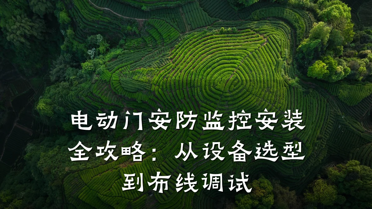 电动门安防监控安装全攻略：从设备选型到布线调试