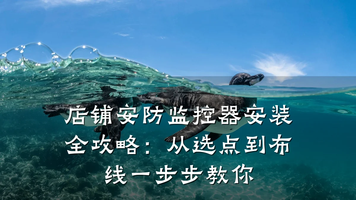 店铺安防监控器安装全攻略:从选点到布线一步步教你