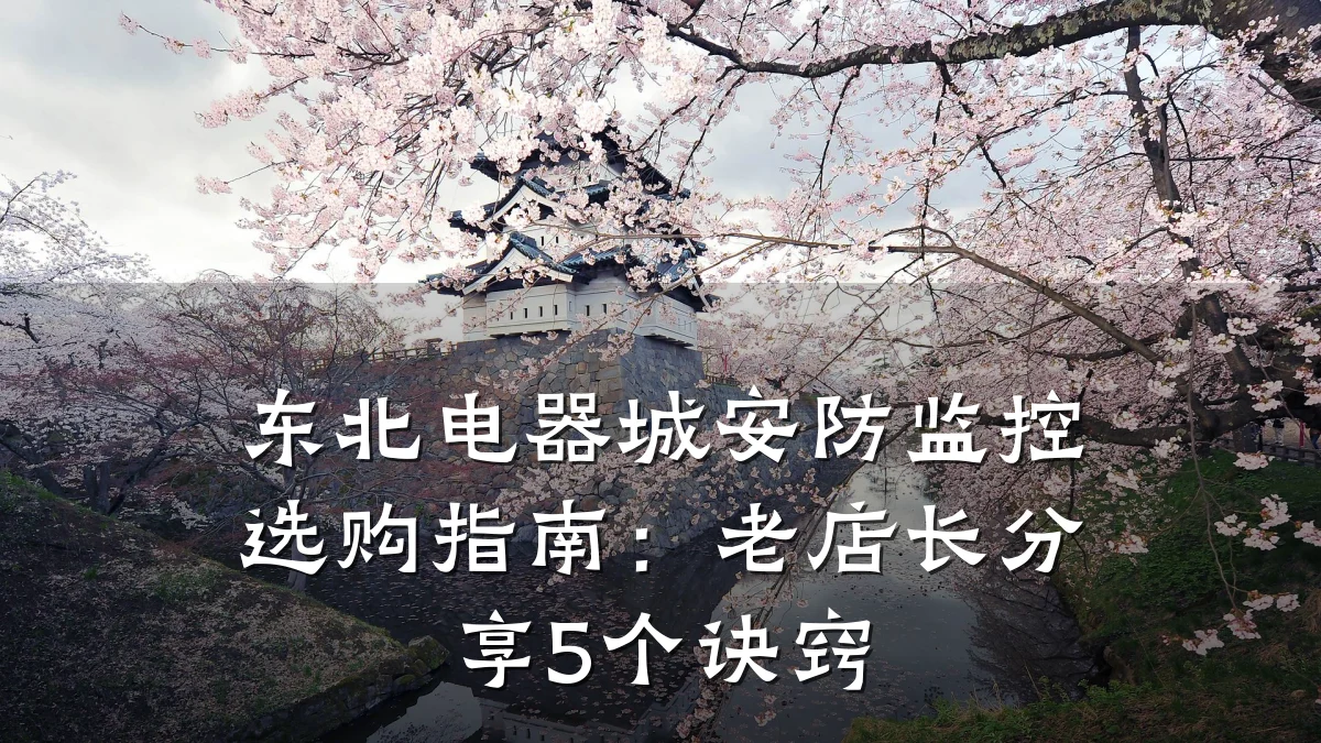 东北电器城安防监控选购指南:老店长分享5个诀窍