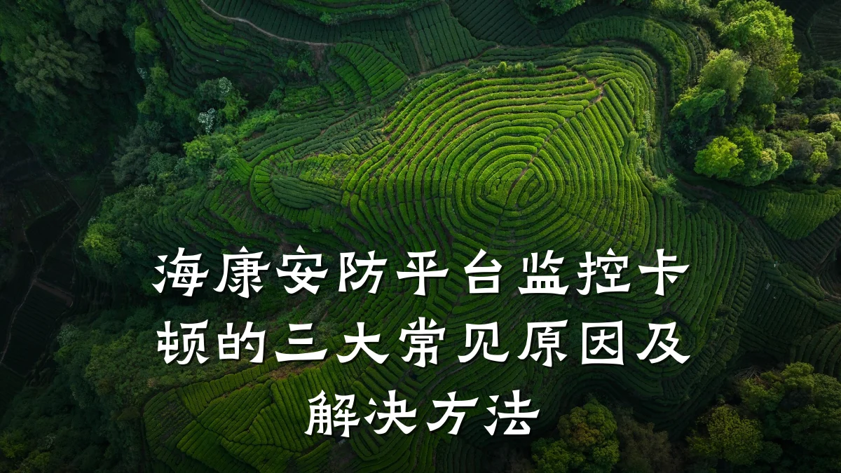 海康安防平台监控卡顿的三大常见原因及解决方法
