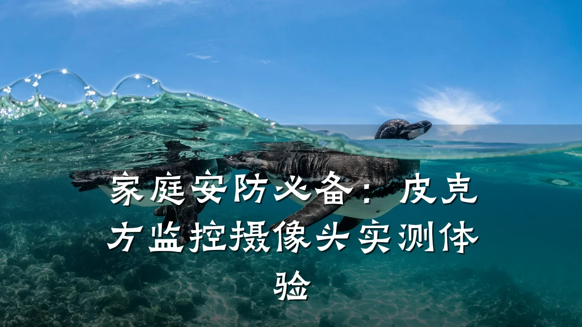 家庭安防必备:皮克方监控摄像头实测体验