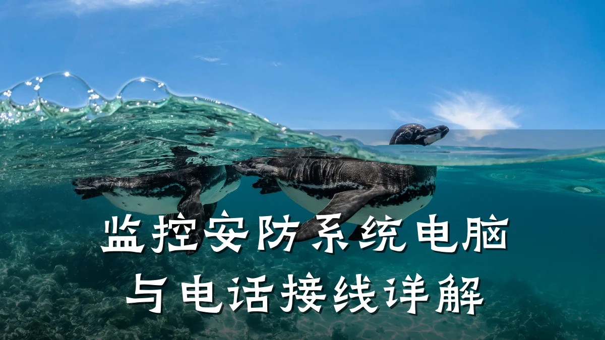 监控安防系统电脑与电话接线详解