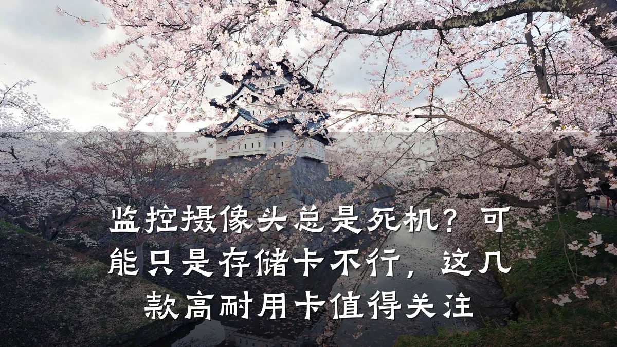监控摄像头总是死机?可能只是存储卡不行,这几款高耐用卡值得关注
