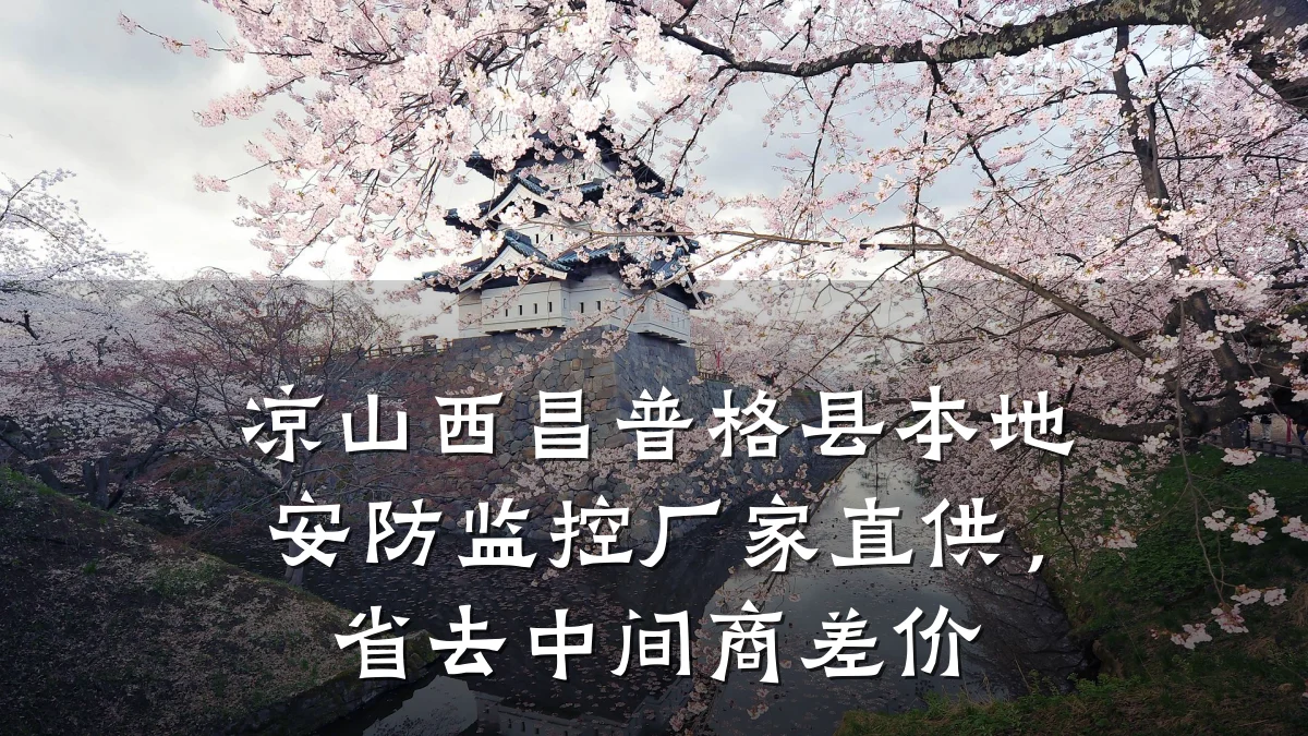 凉山西昌普格县本地安防监控厂家直供,省去中间商差价