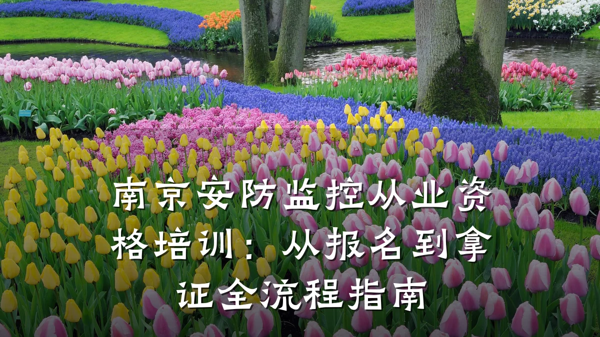 南京安防监控从业资格培训:从报名到拿证全流程指南