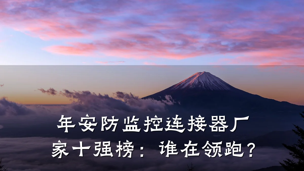 年安防监控连接器厂家十强榜:谁在领跑?