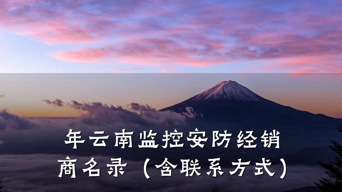 年云南监控安防经销商名录(含联系方式)