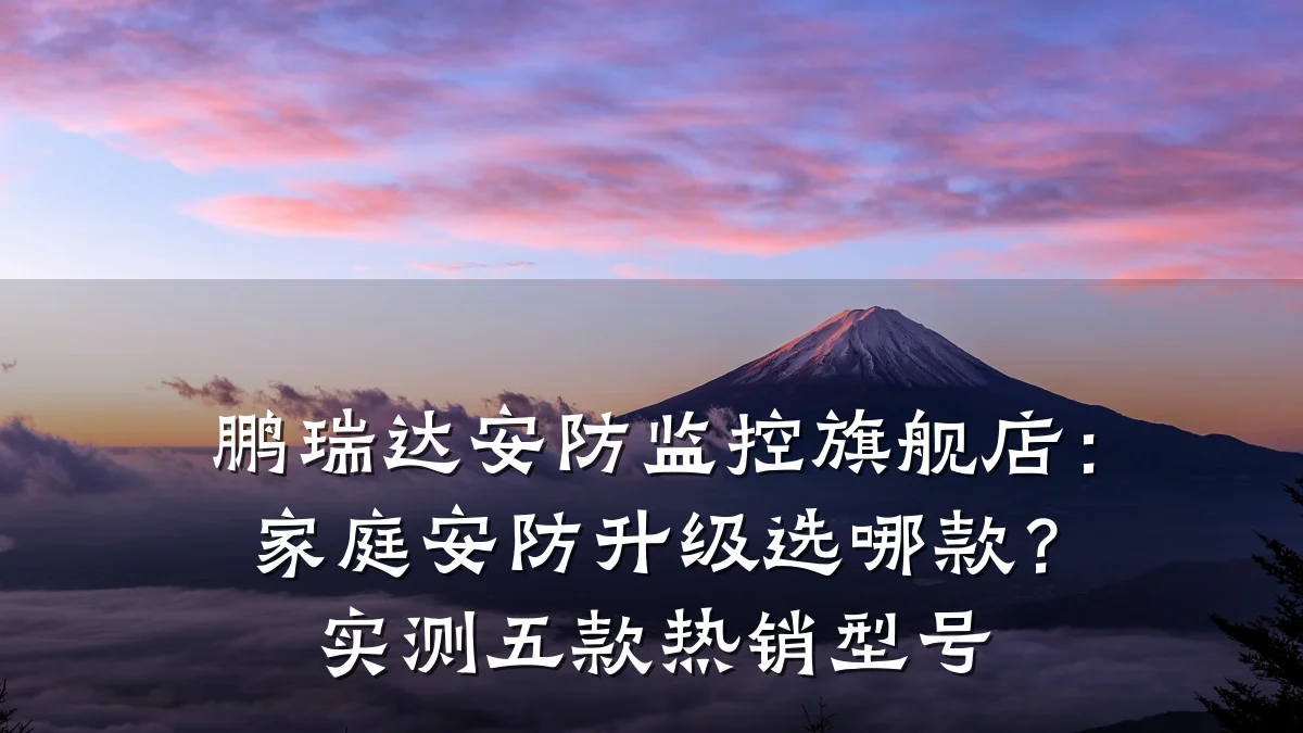 鹏瑞达安防监控旗舰店:家庭安防升级选哪款?实测五款热销型号