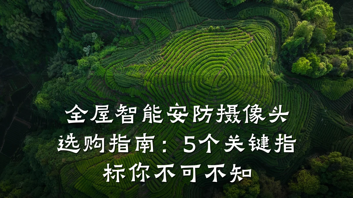 全屋智能安防摄像头选购指南:5个关键指标你不可不知