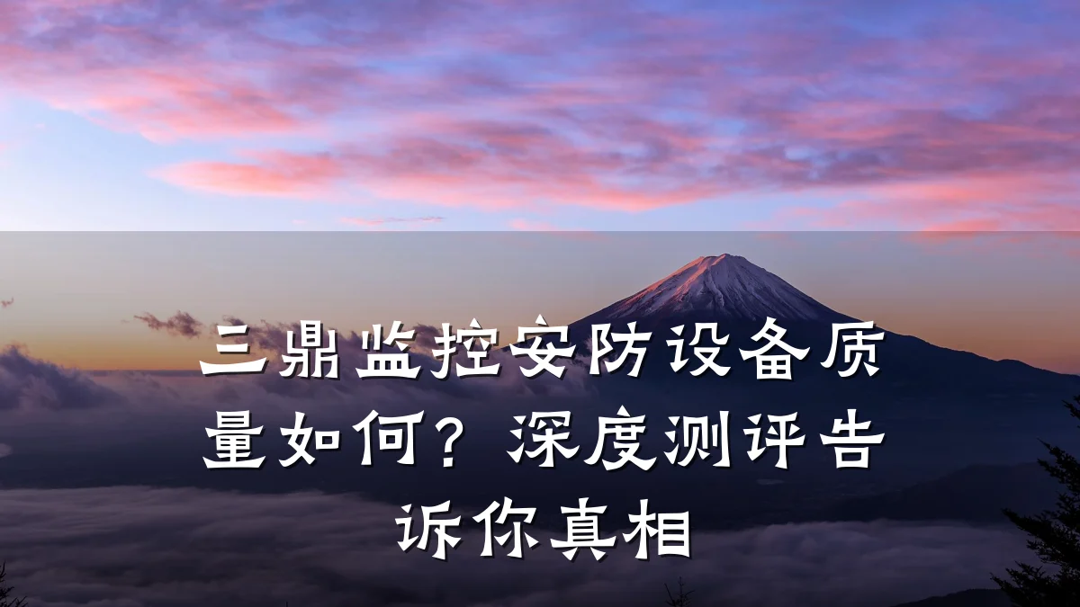 三鼎监控安防设备质量如何?深度测评告诉你真相